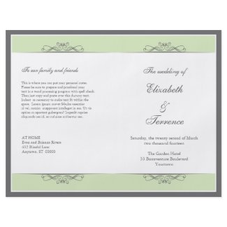 Modern Decorative Wedding Program Flyer flyer