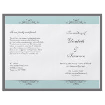 Modern Decorative Wedding Program Flyer