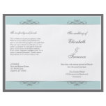 Modern Decorative Wedding Program Flyer