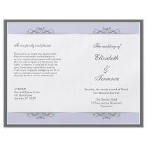 Modern Decorative Wedding Program Flyer