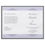 Modern Decorative Wedding Program Flyer