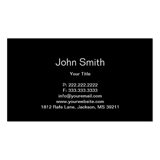 Modern Decorative Woodworking Studio Business Card (back side)