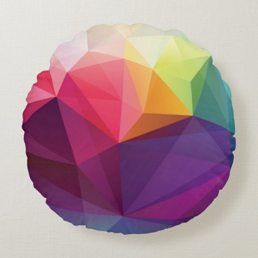 Modern Design Round Pillow Zazzle