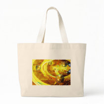 Modern Digital Abstract Spheres Tote Bags