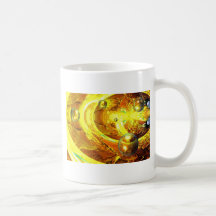 Modern Digital Abstract Spheres Mugs