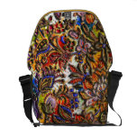 Modern Digital Floral Medley Artwork Messenger Bag