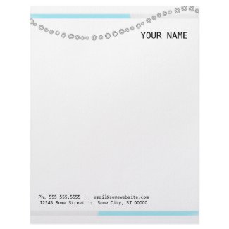 Modern Dots and Grey Blue line Letterhead letterhead