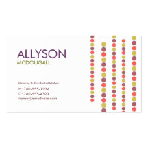 Modern Dots Calling Cards / Business Cards