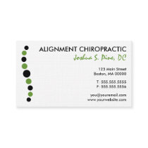 Modern Dots Chiropractic Business Card