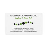 Modern Dots Chiropractic Business Card business cards