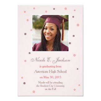 Modern Dots Graduation Announcement