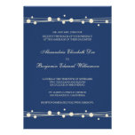 Modern Dots & Straw Wedding Invitation (navy)