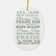 MODERN DOXOLOGY CHRISTMAS TREE ORNAMENT