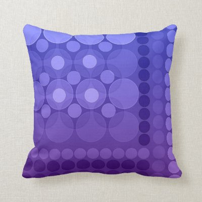 Modern Dream Bubbles Purple Cushions Pillows