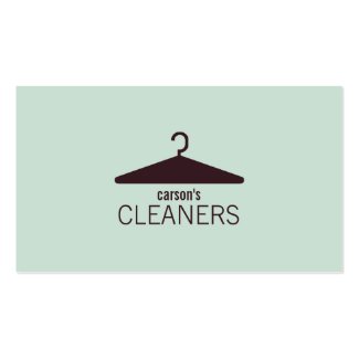 Modern Dry Cleaning Business Card