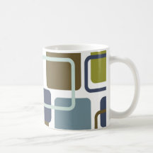 Modern Eames Rectangles 1 Mug
