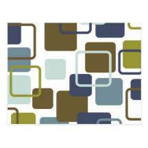 Modern Eames Rectangles 1 Post Card