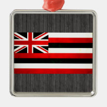 Modern Edgy Hawaiian Flag Ornaments