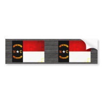 Modern Edgy North Carolinian Flag Bumper Sticker