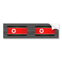 Modern Edgy North Korean Flag Bumper Stickers