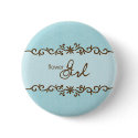 Modern Elegance Flower Girl Button