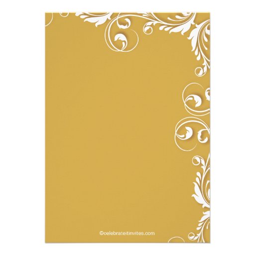 Modern Elegance Gold Bridal Shower Invitation