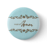 Modern Elegance Maid of Honor Button