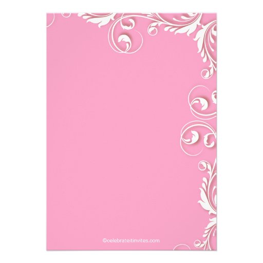 Modern Elegance Pink Bridal Shower Invitation