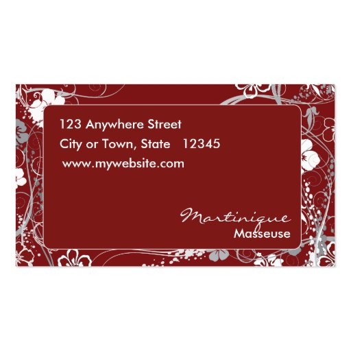 Modern Elegant Business Card (back side)