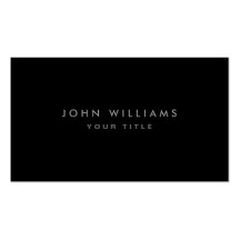 Modern elegant classy black professional profile business card templates