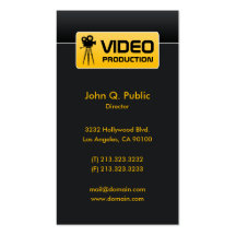 Modern Elegant Corporate Black Video Business Card