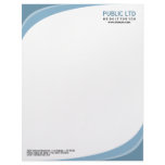 Modern Elegant Corporate Blue Letterhead