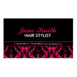 Modern Elegant Damask Floral Professional Stylish Business Cards
