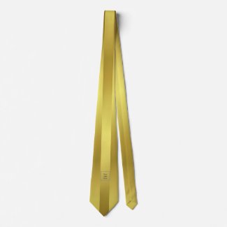 Modern Elegant Gold Foil Logo Tie
