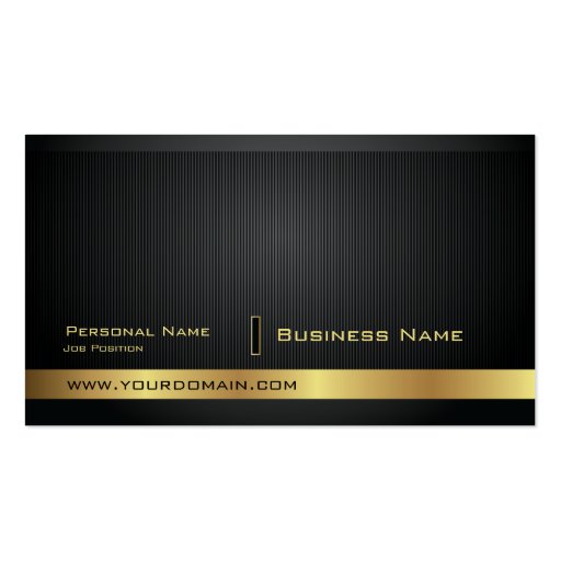 Modern Elegant Golden Plain Business Card