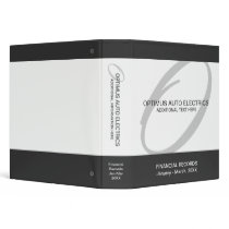 Modern & Elegant Monogram Business 1.5" Binder