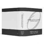 Modern & Elegant Monogram Business 1.5" Binder