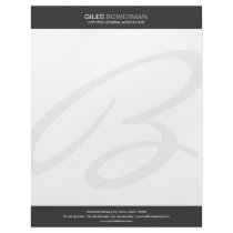 Modern & Elegant Monogram Business Letterhead