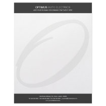 Modern & Elegant Monogram Custom Letterhead