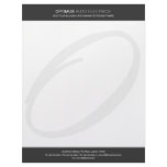 Modern &amp; Elegant Monogram Custom Letterhead