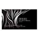 Modern Elegant Unique Zebra  Fashion Business Card business cards
