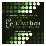 Modern Environment (Green) Graduation Invitation