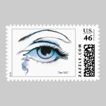Modern Eye postage by Thompet1 Modern Eye postage