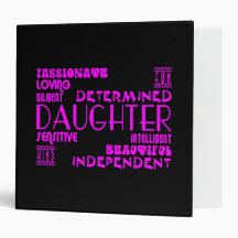Modern Feminine Chic & Stylish Daughters Binders