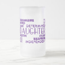 Modern Feminine Chic & Stylish Daughters Coffee Mugs