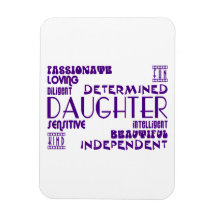 Modern Feminine Chic & Stylish Daughters Flexible Magnets
