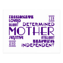Modern Feminine Chic & Stylish Moms & Mothers Postcards