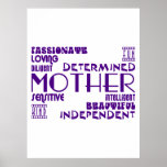 Modern Feminine Chic & Stylish Moms & Mothers Poster
