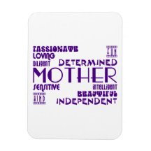 Modern Feminine Chic & Stylish Moms & Mothers Vinyl Magnets