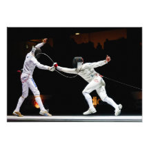 Modern Fencing Sword Fighting Dual Invitation